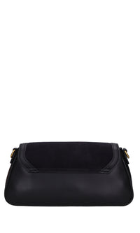 Borsa irregular med. in pelle e camoscio 