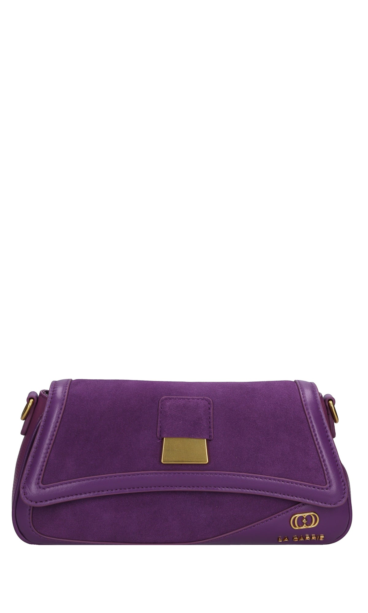 Borsa irregular med. in pelle e camoscio 