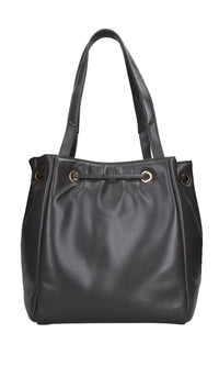 Borsa GIANT LOGO in pelle 
