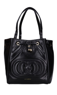 Borsa GIANT LOGO in pelle 