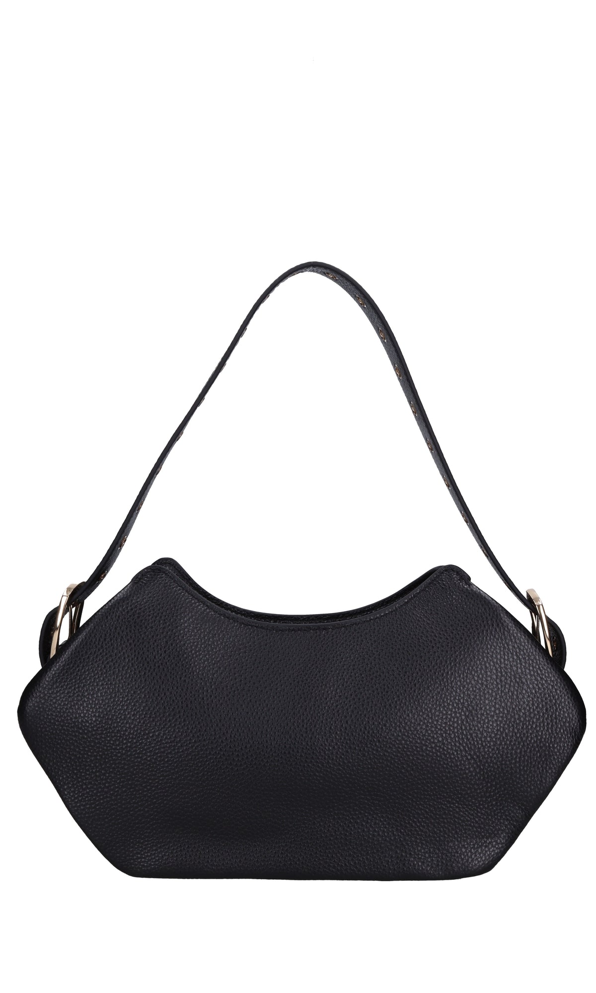 Borsa Rock pocket in pelle martellata 