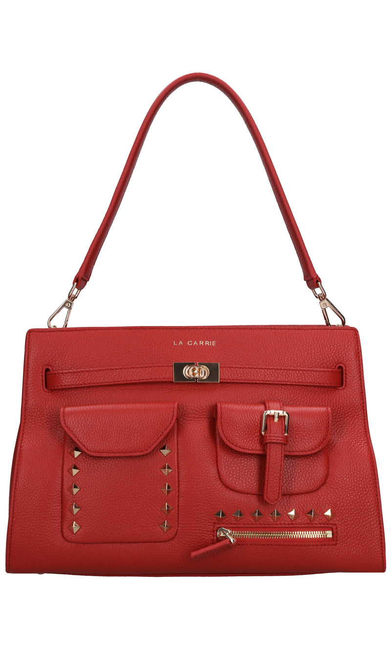 Borsa rock pocket in pelle 