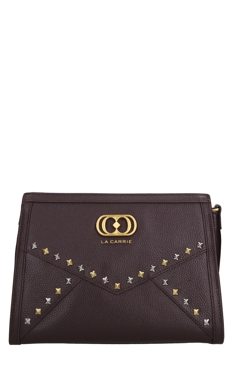 Borsa Frivolous med. in pelle e borchie 
