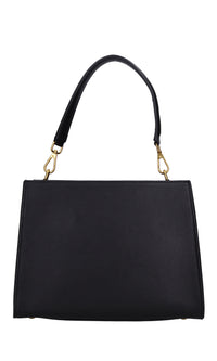 Borsa irregular med. in pelle e camoscio 
