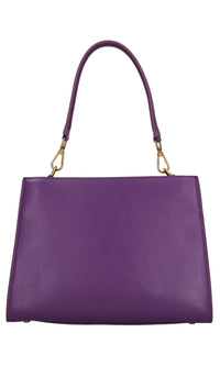 Borsa irregular med. in pelle e camoscio 