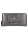 LA CARRIE Giant logo big leather wallet