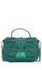 LA CARRIE Microstars faux leather and rhinestone bag