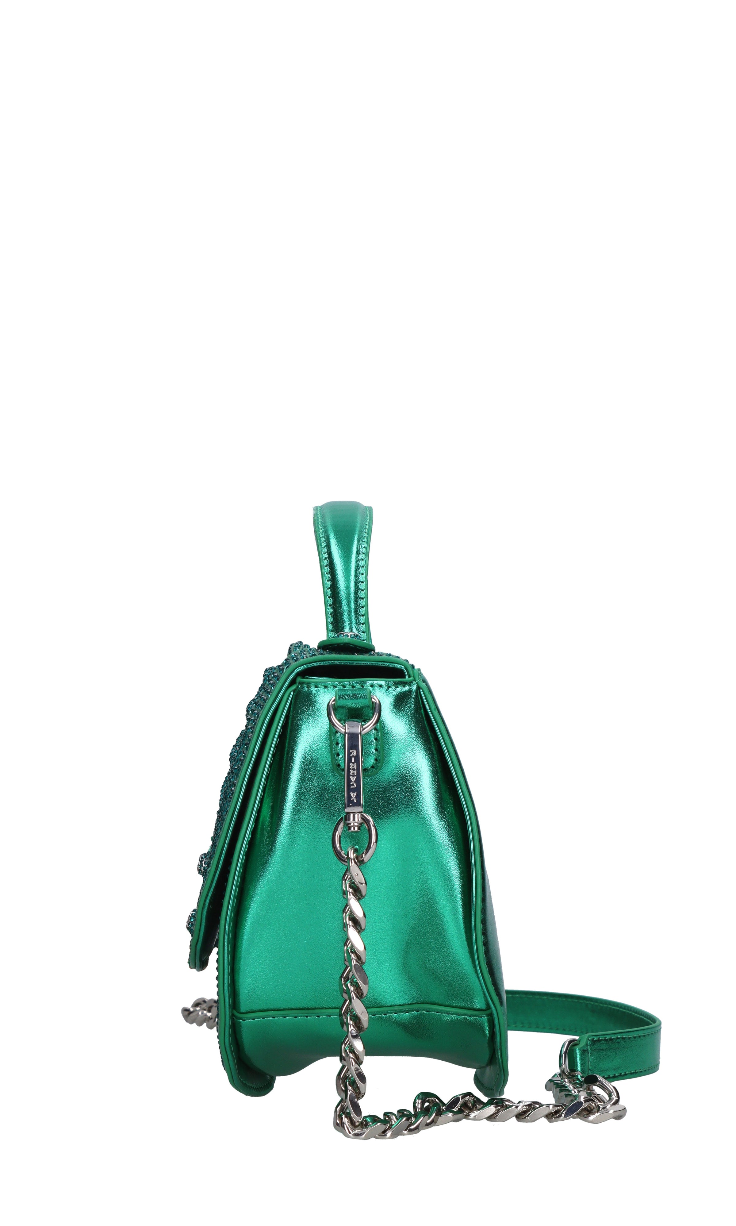 Borsa Microstars ecopelle e strass 