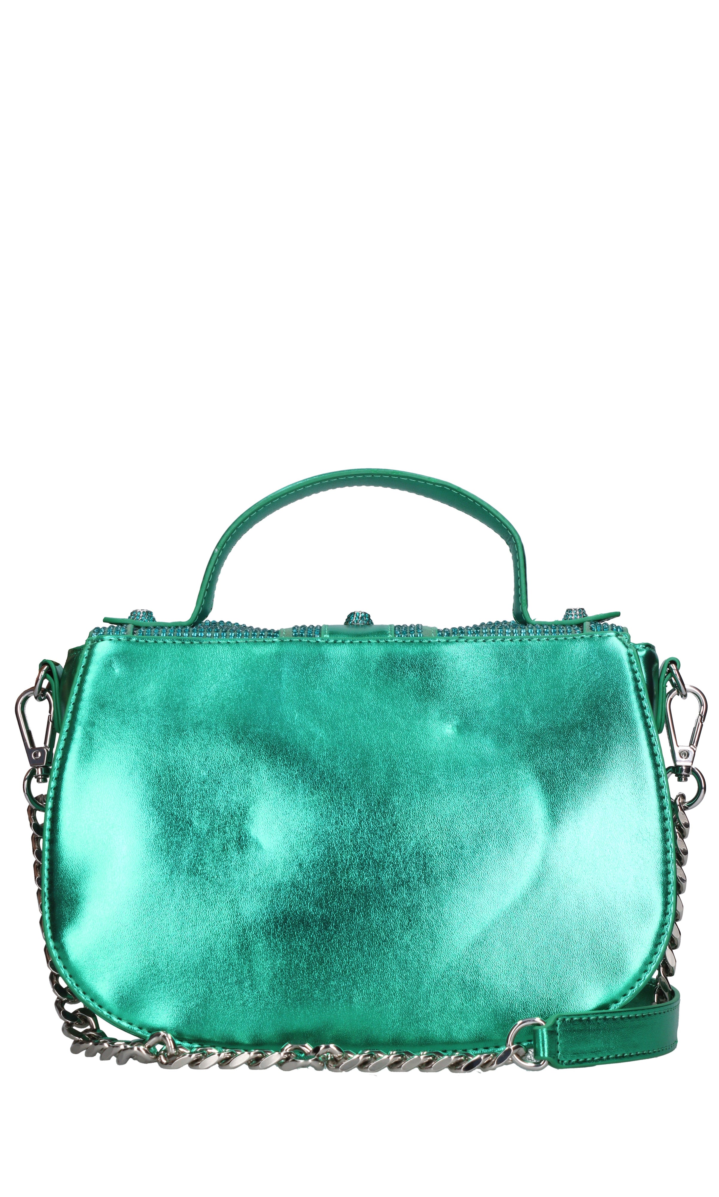 Borsa Microstars ecopelle e strass 