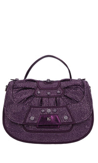 Borsa Microstars ecopelle e strass 