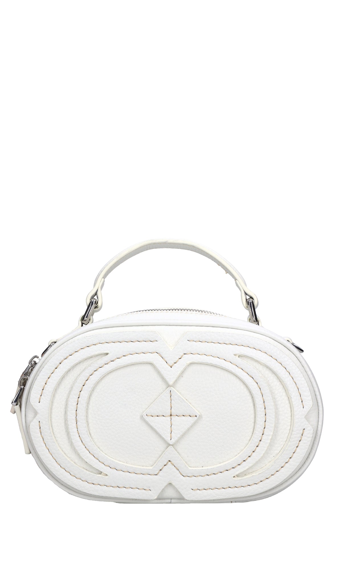 Borsa Navajo ovale in pelle 