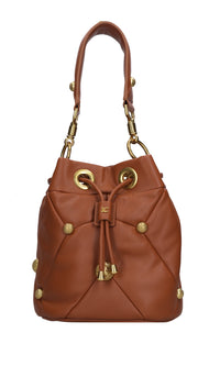 Borsa Stud lc Bucket in ecopelle 