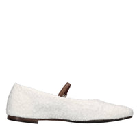 Ballerine in ecopelliccia e pelle 