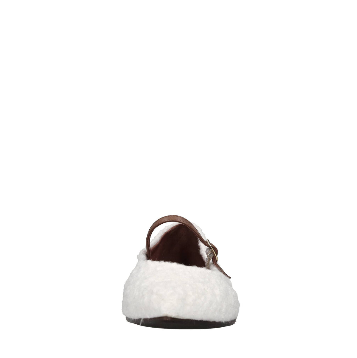 Ballerine in ecopelliccia e pelle 