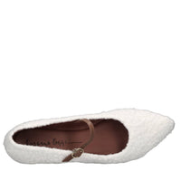 Ballerine in ecopelliccia e pelle 