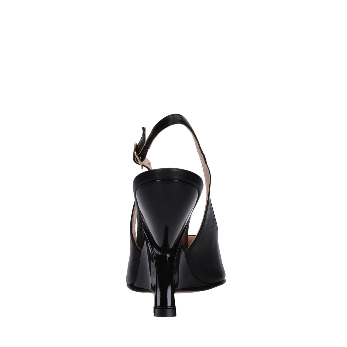 Décolleté slingback in pelle 