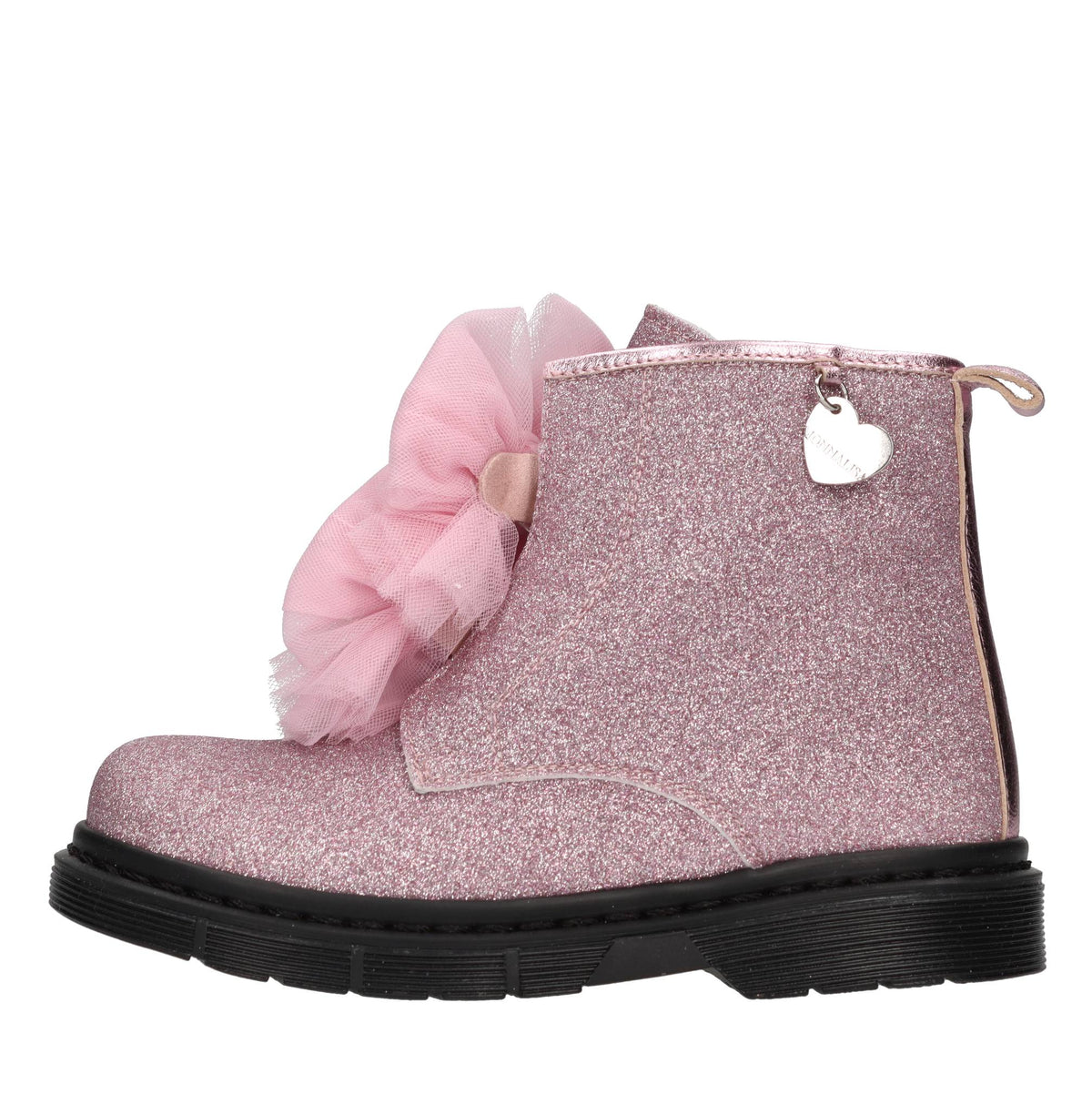 Stivaletti in ecopelle e glitter 