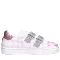 Sneakers in ecopelle e glitter 