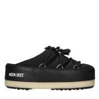 Mules in nylon idrorepellente ed ecopelle 