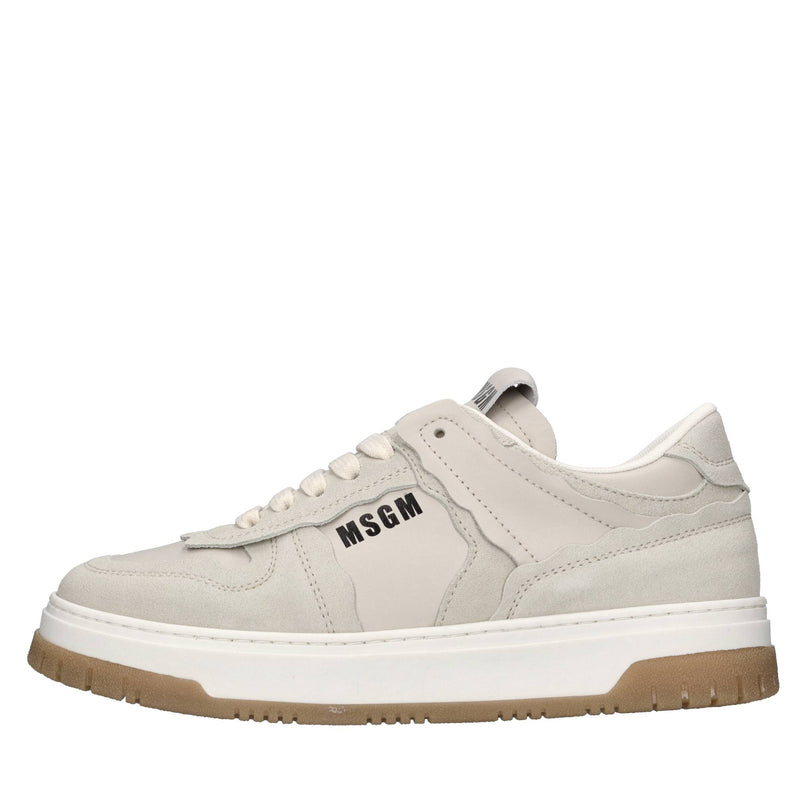 Sneakers in pelle e camoscio 