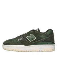 Sneakers in pelle e tessuto 
