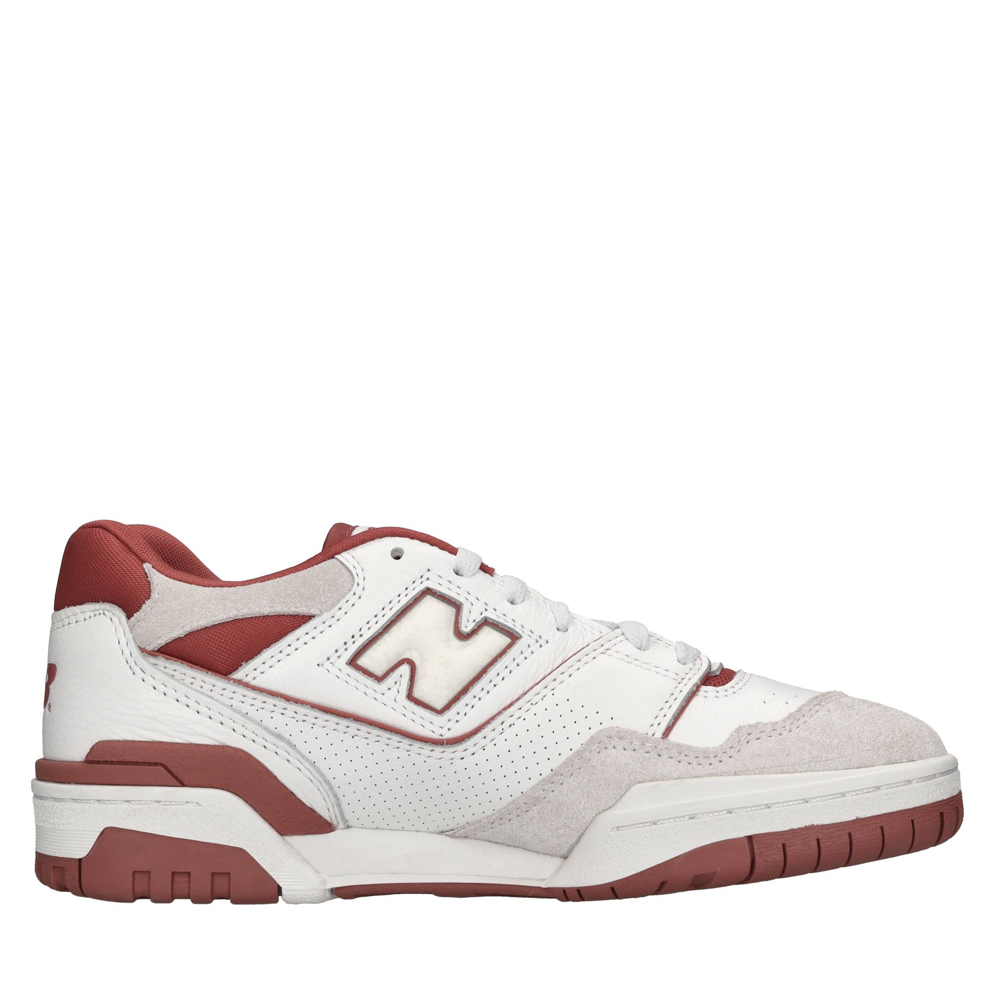 Sneakers in pelle e tessuto 