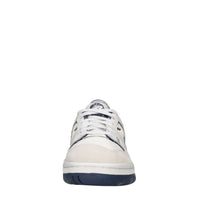 Sneakers in pelle e tessuto 
