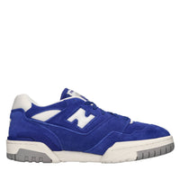 Sneakers in pelle e tessuto 