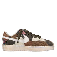 Sneakers in tessuto ed ecopelle 