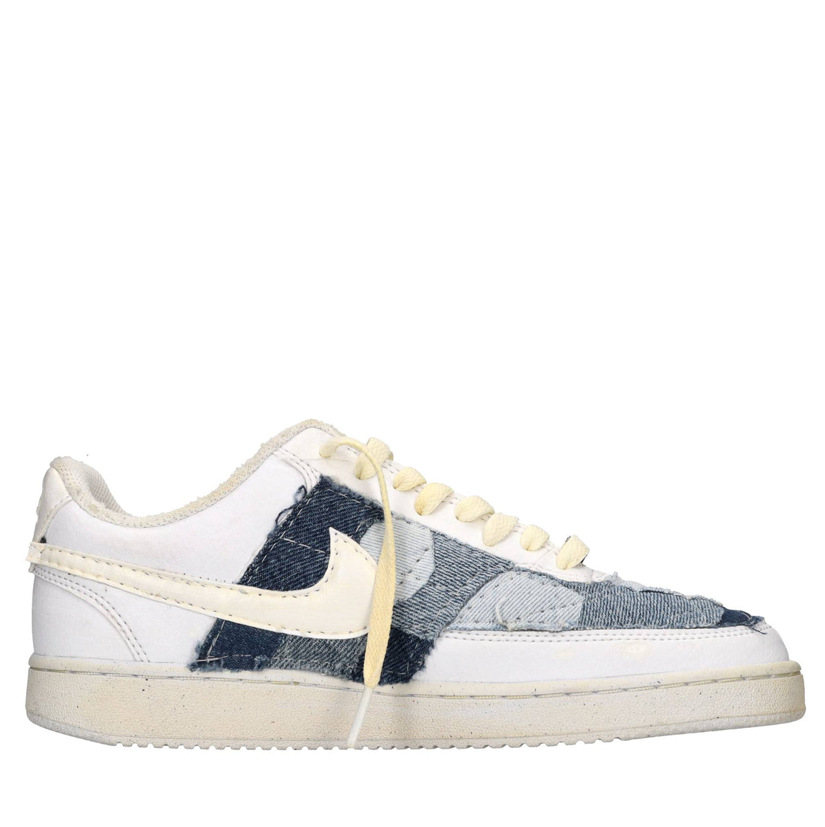 Sneakers in ecopelle e tessuto 