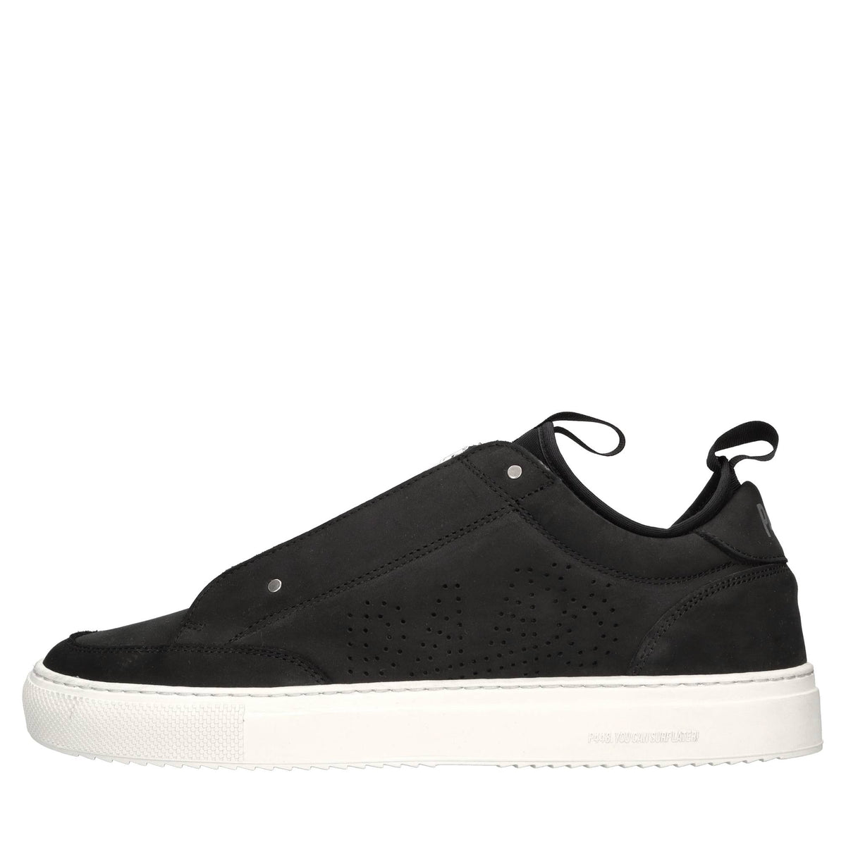 Sneakers in camoscio e tessuto 