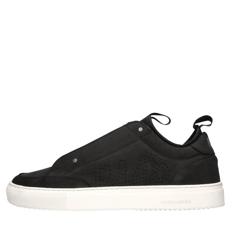 Sneakers in camoscio e tessuto 