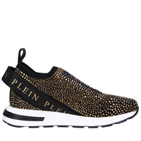 Sneakers in tessuto e strass 