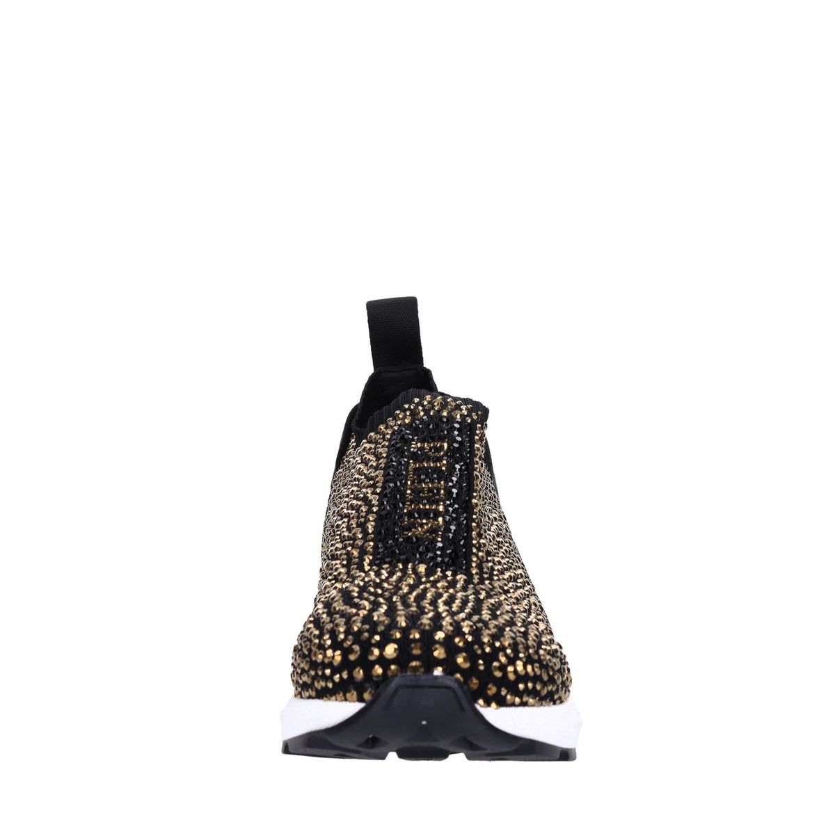 Sneakers in tessuto e strass 