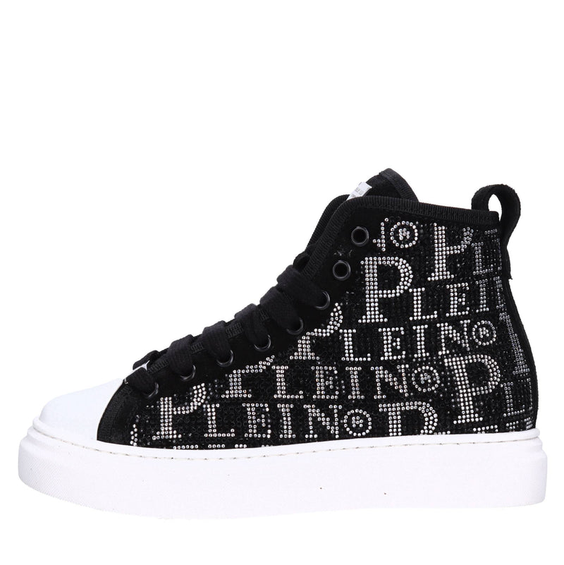 Sneakers in camoscio e strass 