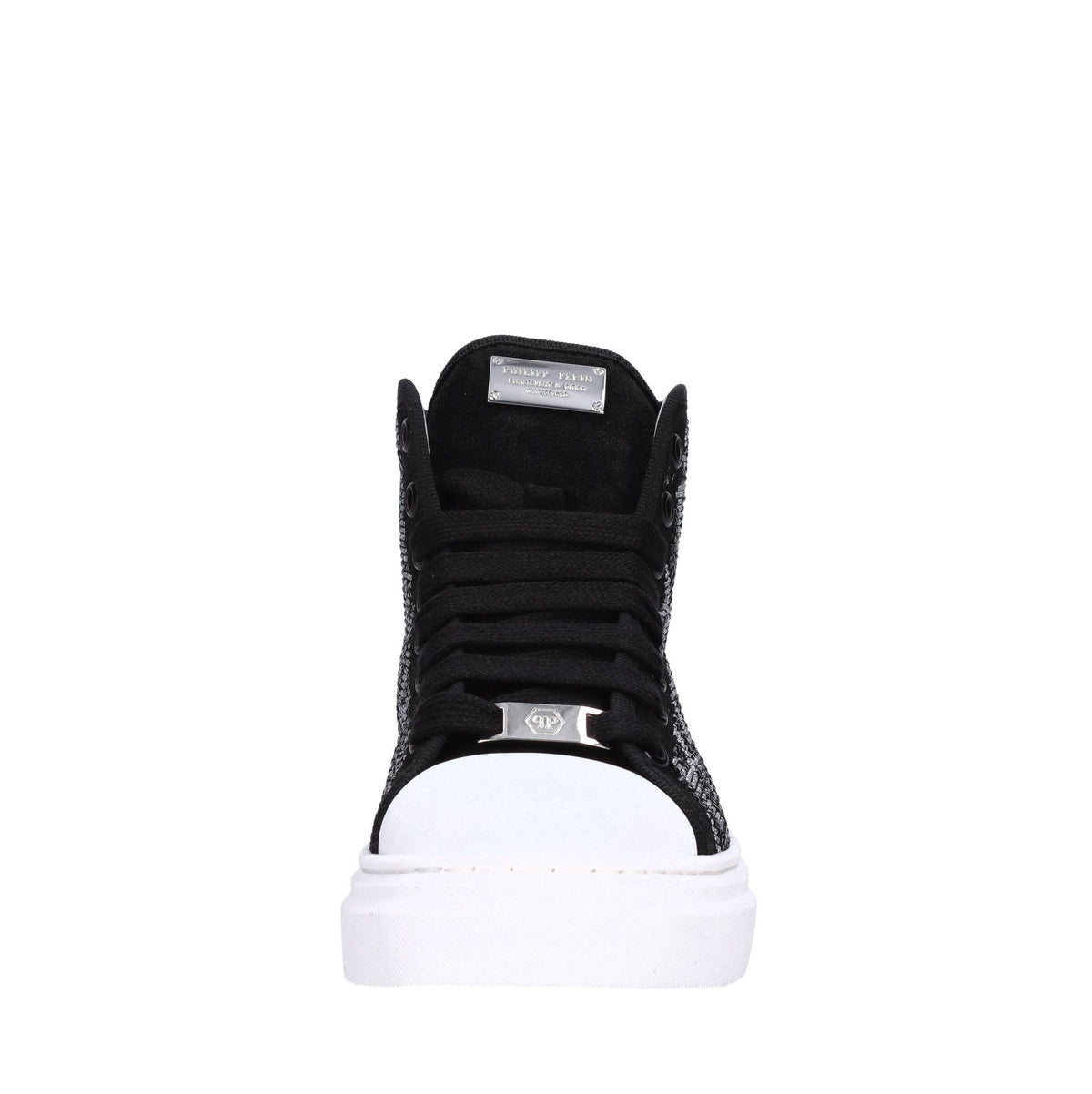 Sneakers in camoscio e strass 