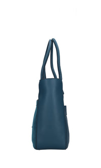 Borsa in pelle e camoscio 