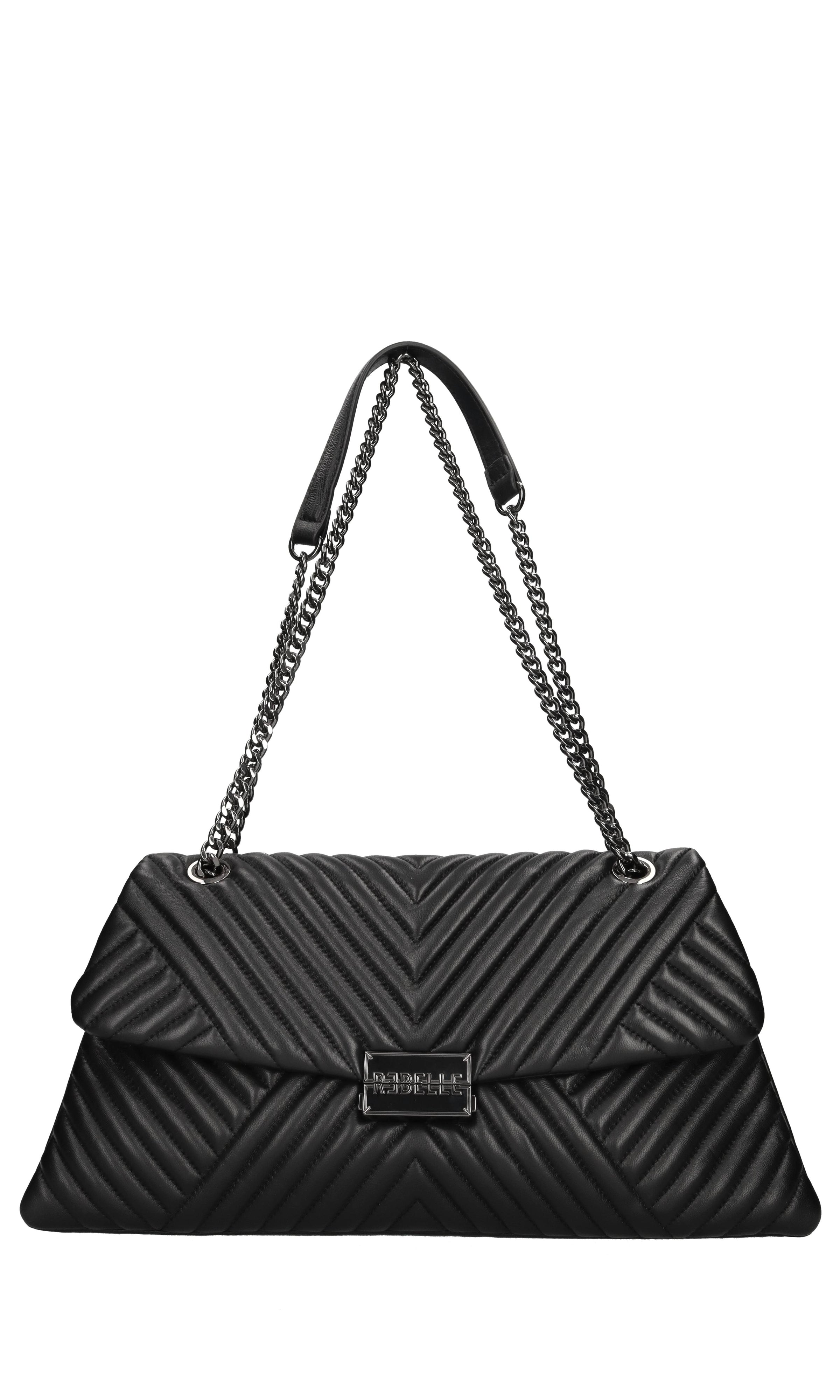 Borsa Alexis Big Metalessé in pelle 