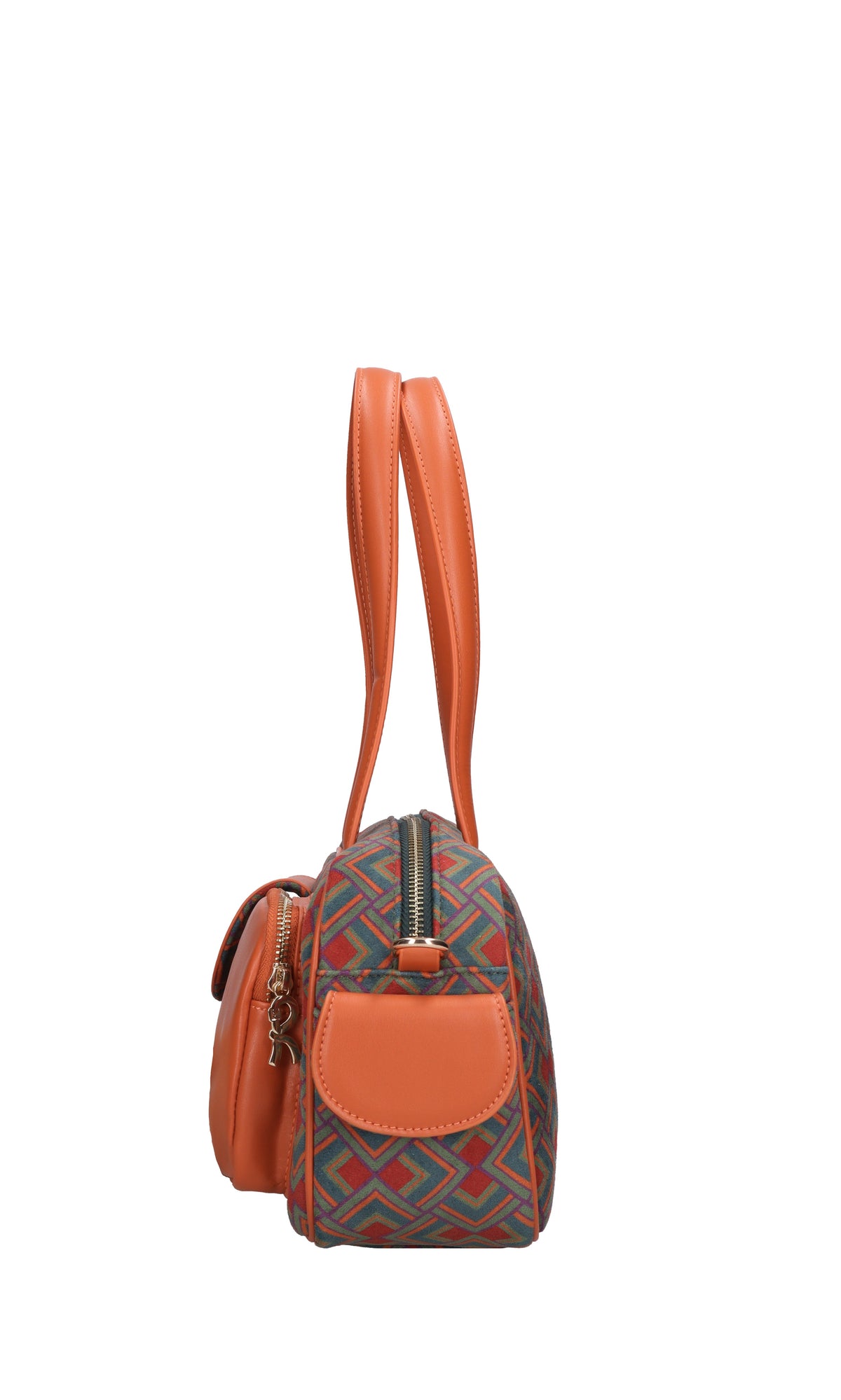 Borsa in pelle e camoscio 