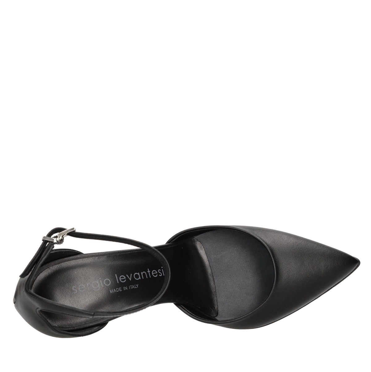 Décolleté slingback in pelle 