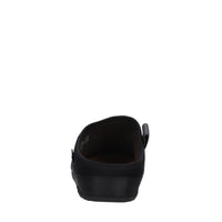 Sabot in tessuto ed ecopelle 