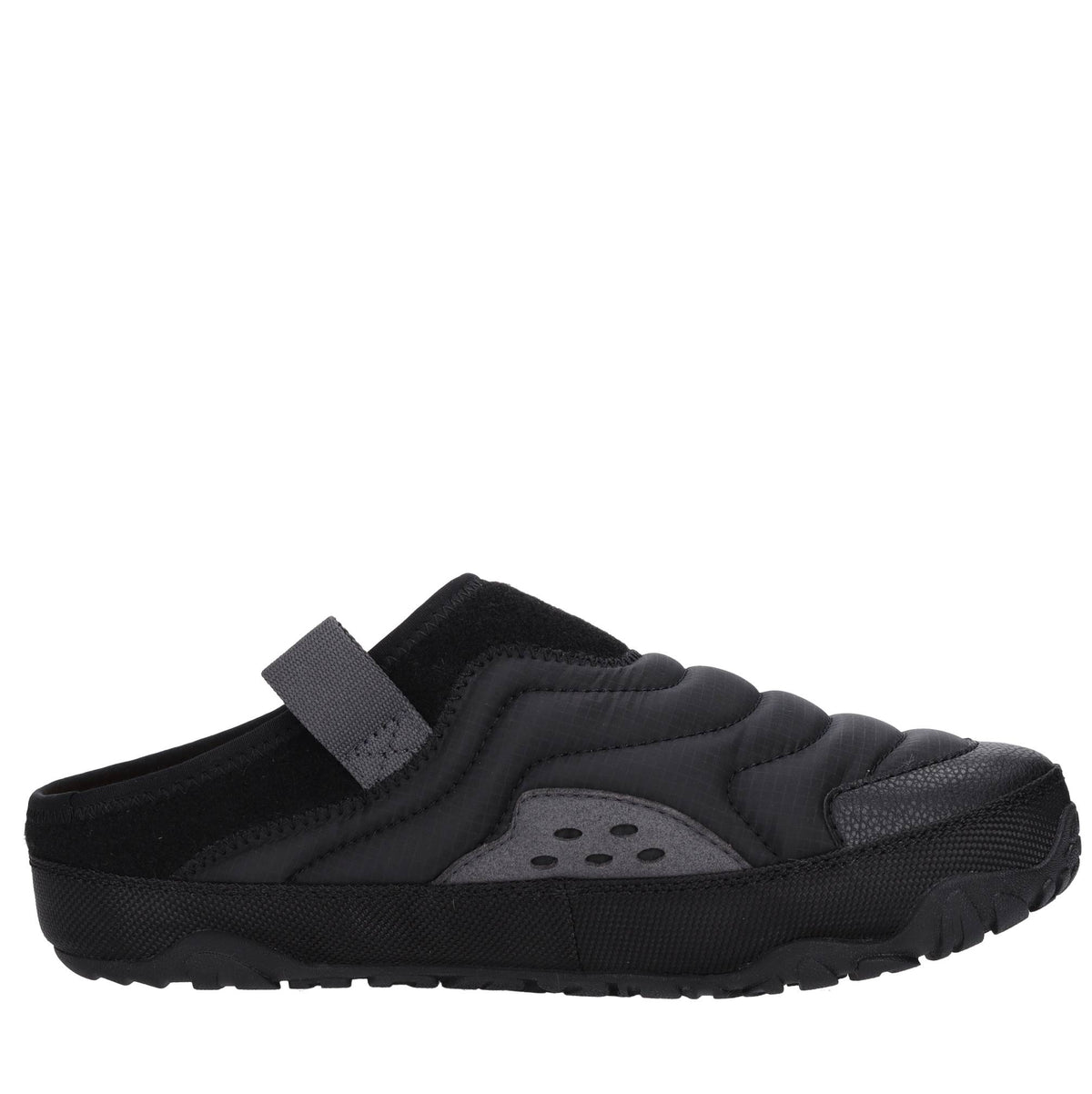 Sabot in tessuto ed ecopelle 