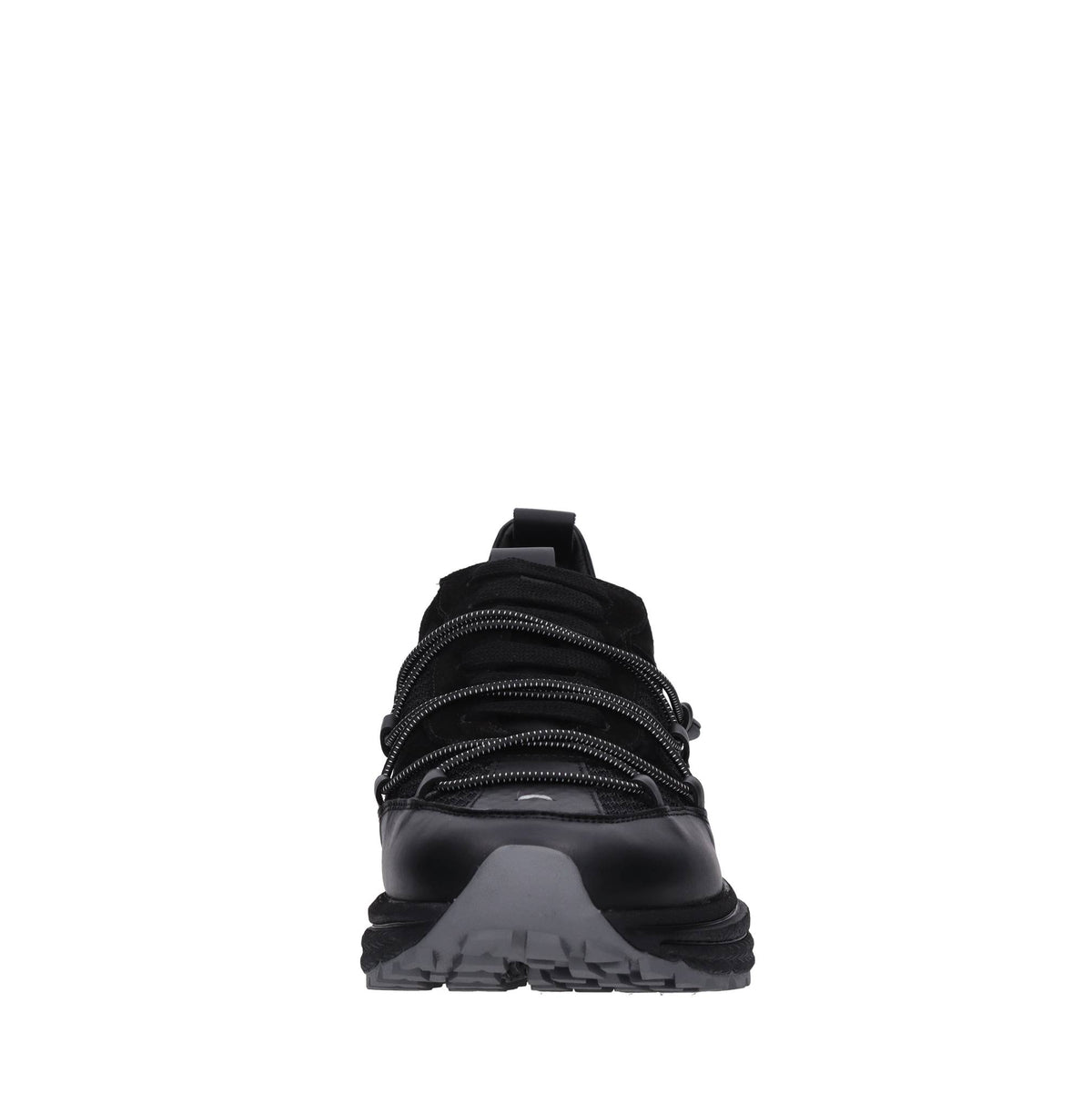 Sneakers in camoscio e pelle 