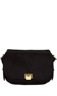 Borsa in pelle bovina effetto cavallino 