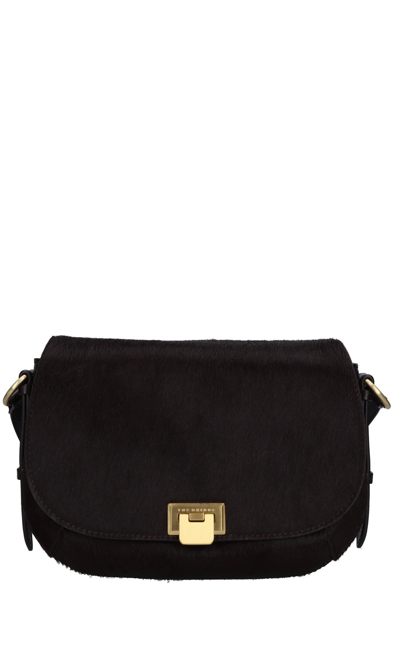 Borsa in pelle bovina effetto cavallino 