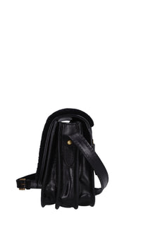 Borsa in pelle ed ecopelliccia 