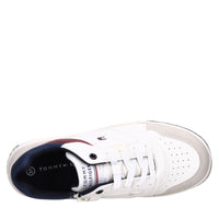 Sneakers in ecopelle e tessuto 
