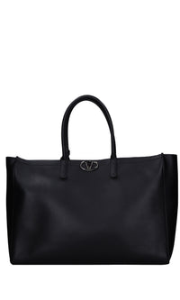Borsa VLogo Side in pelle 