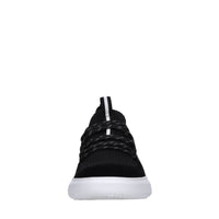 Sneakers in pelle e tessuto 