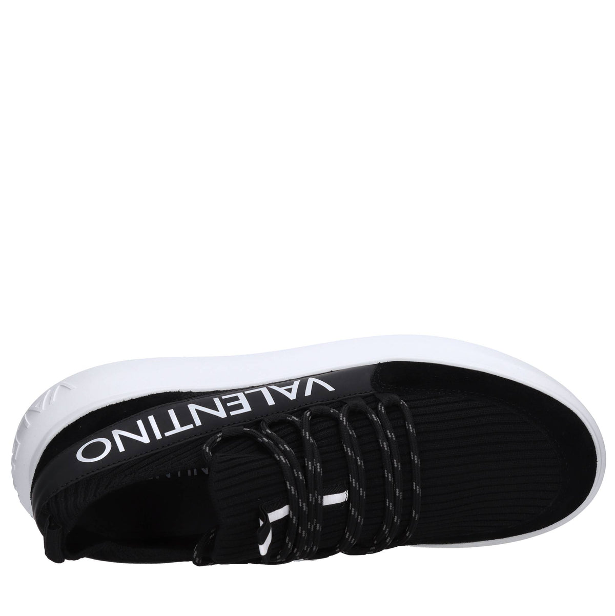 Sneakers in pelle e tessuto 